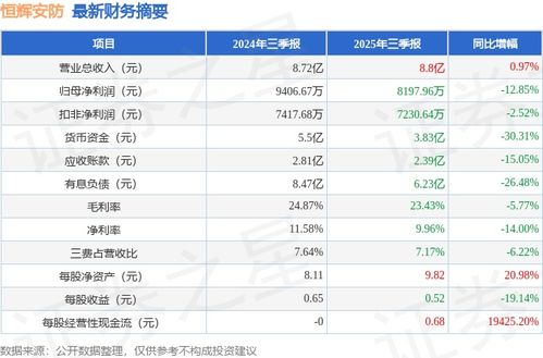 恒輝安防2025年三季報(bào)簡(jiǎn)析 增收不增利，應(yīng)收賬款高企，安全評(píng)價(jià)業(yè)務(wù)引關(guān)注